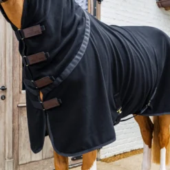 Abschwitzdecke, Fleecedecke, Transportdecke, mit festem Halsteil