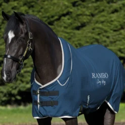 Abschwitzdecke Rambo Supreme Dry Rug, einrollbares Halsteil, Polarfleece