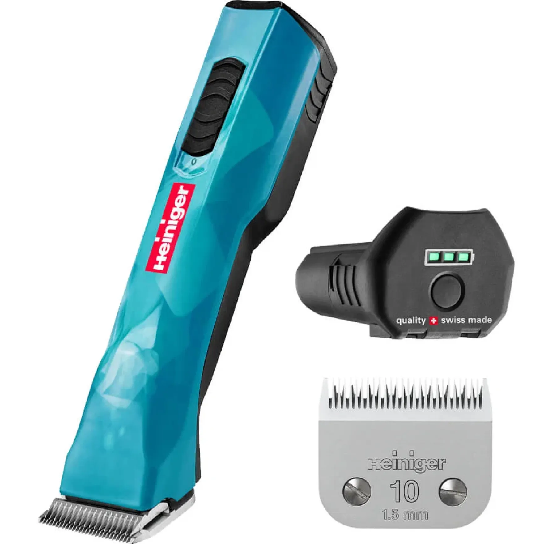 Akkuschermaschine Opal, Pferdeschermaschine, mit Scherkopf #10, 1 Akku