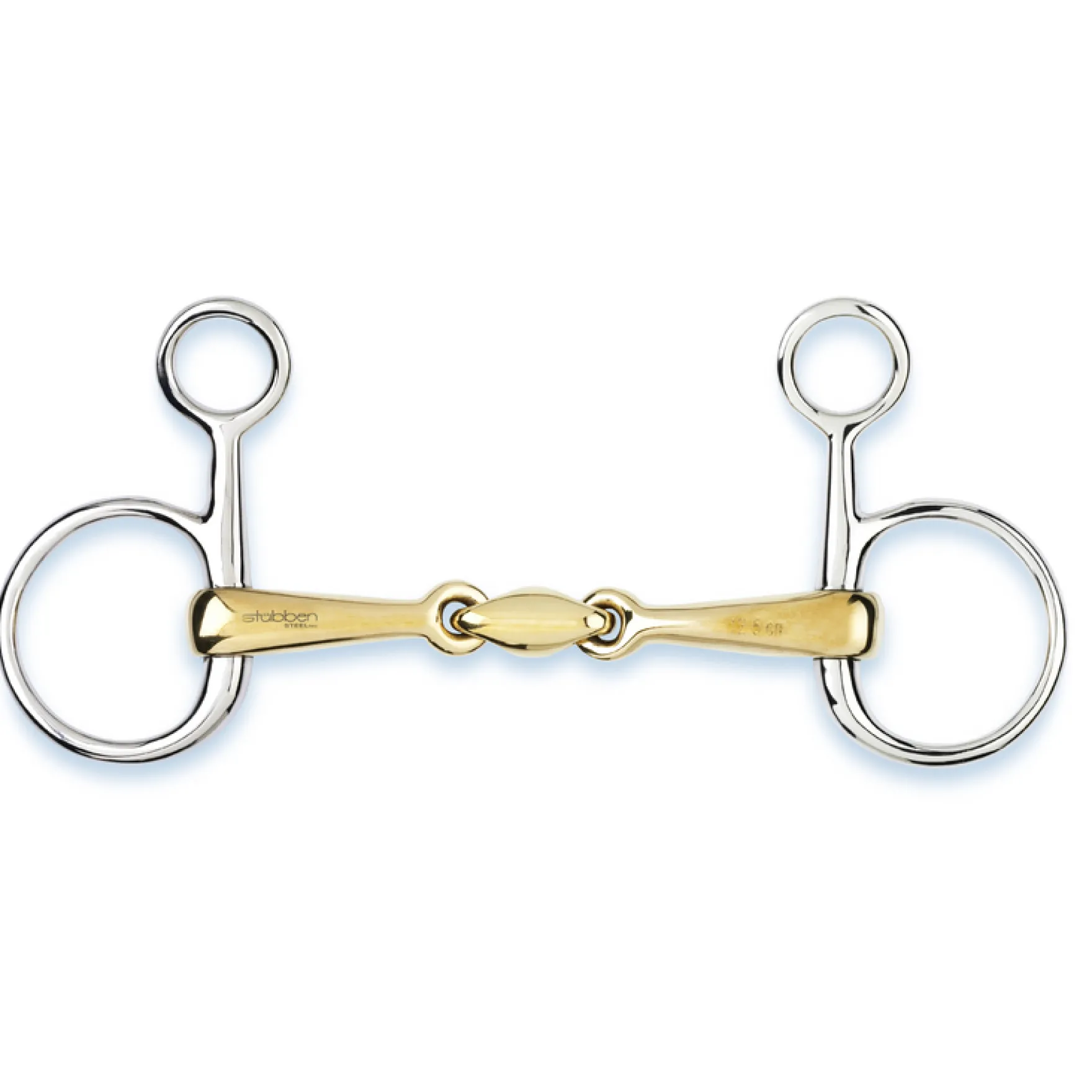 Baucher Gebiss, doppelt gebrochen, Sweet Copper