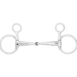 Baucher Gebiss, Edelstahl, einfach gebrochen