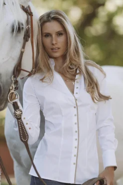 Bluse Damen Sara London B, langarm