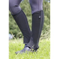 Chaps, Reitchaps, Nubukimitat, mit Elastikeinsatz