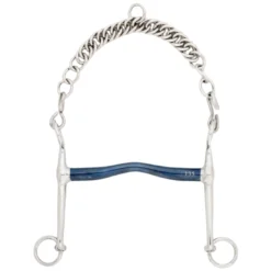 Dressurkandare Ergonomic, Zungenbogen, 14 mm