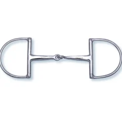 D-Ring Gebiss 2-in-1, einfach gebrochen