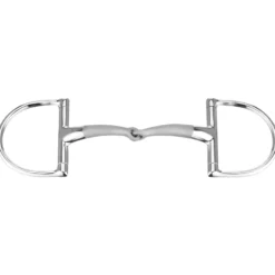 D-Ring Gebiss SATINOX, einfach gebrochen