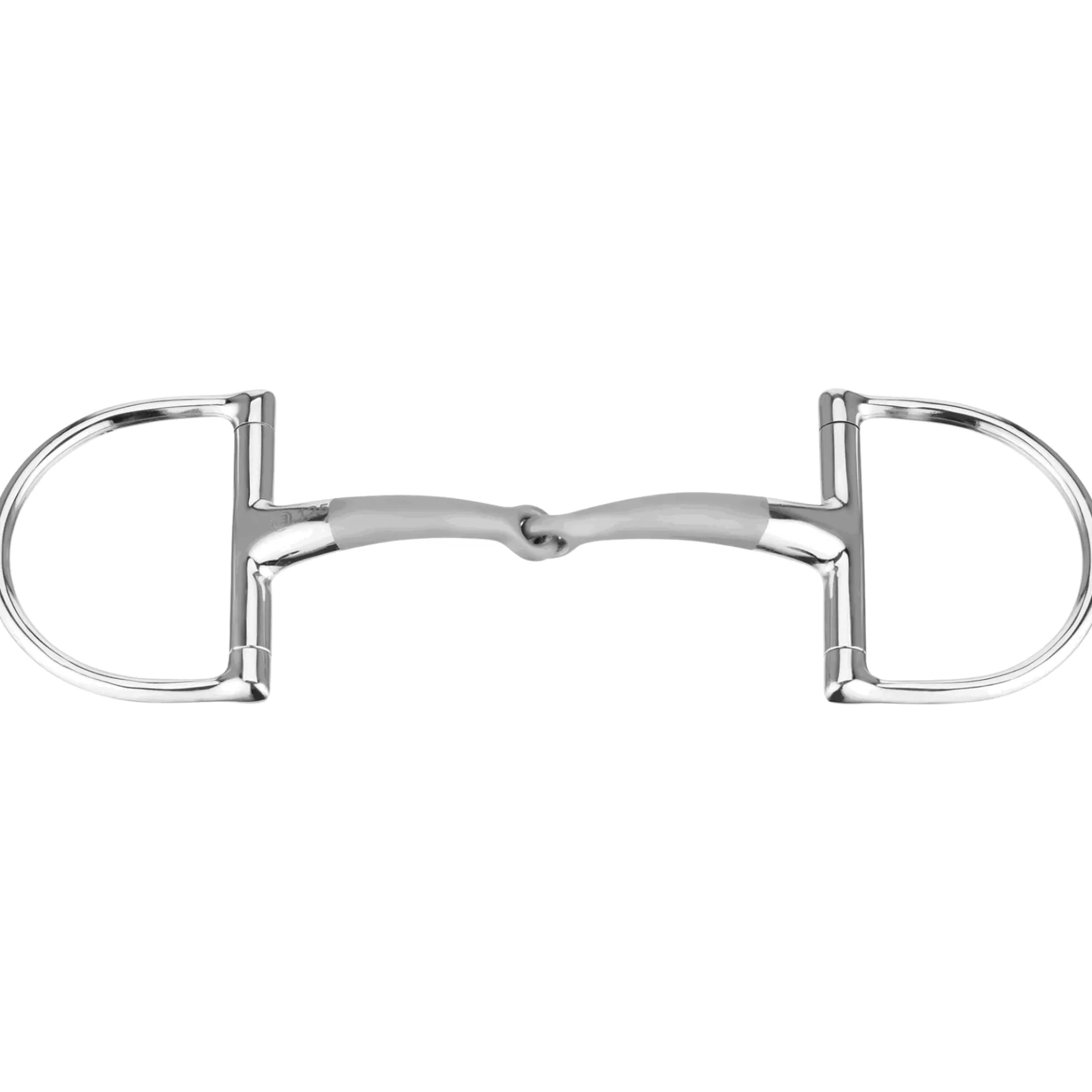 D-Ring Gebiss SATINOX, einfach gebrochen