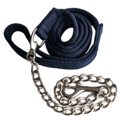 Führleine Super Soft Messingkette + Karabinerhaken, Führkette