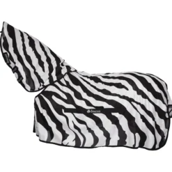 Fliegendecke Buzz-Off Zebra Full-Neck, mit festem Halsteil, UV-Schutz