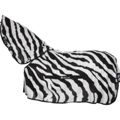 Fliegendecke Buzz-Off Zebra Full-Neck, mit festem Halsteil, UV-Schutz