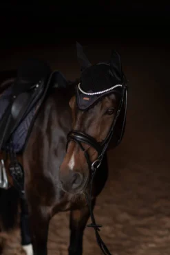 Fliegenhaube Modern Dark Ocean Padded, Fliegenmütze, Fliegenohren
