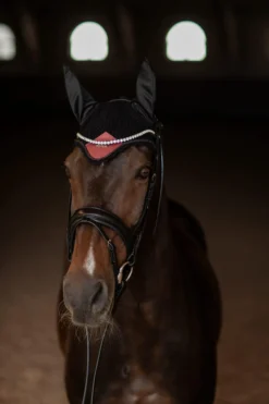 Fliegenhaube Soft Rouge, Fliegenmütze, Fliegenohren