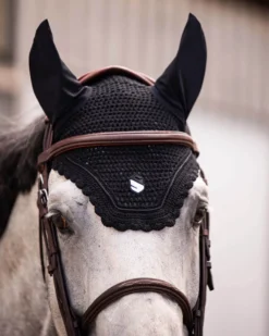 Fliegenhaube Swarovski, Fliegenmütze, Fliegenohren