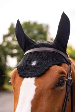 Fliegenhaube Swarovski, Fliegenmütze, Fliegenohren