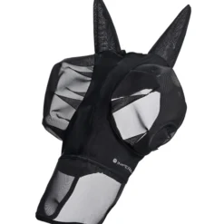 Fliegenmaske IRHTrail ride, Fliegenschutzmaske, mit Nasennetz, UV-Schutz