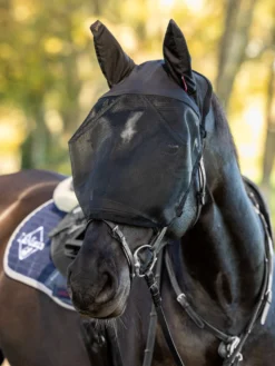 Fliegenmaske Ride On Fly Mask, mit Ohrenschutz, zur Befestigung an der Trense