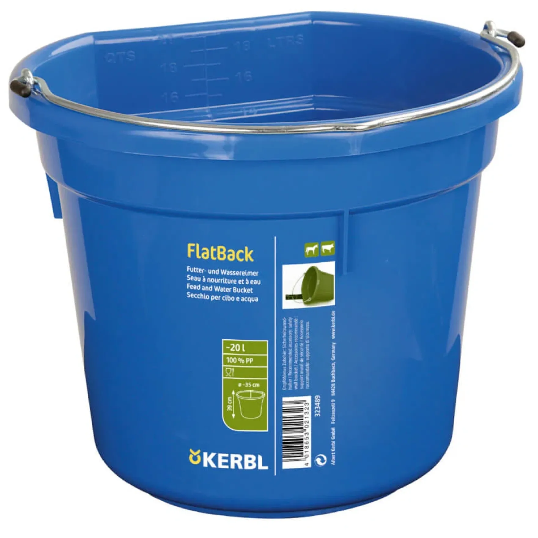 Futter- und Wassereimer FlatBack