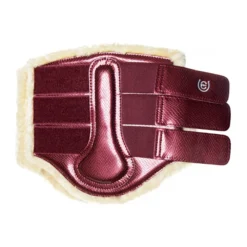 Gamaschen Bordeaux, mit Kunstfell