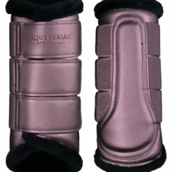 Gamaschen Brushing Boots Anemone, Dressurgamaschen, mit Kunstfell