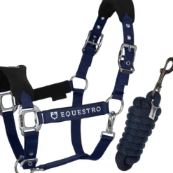 Halfter Set, Nylonhalfter mit Fleece, mit Führstrick