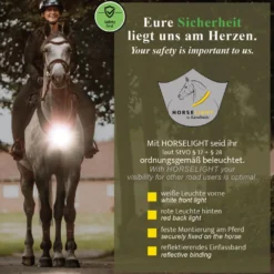 Horselight Set 2, Vorderzeug + Sattelhusse + Beinmanschetten inkl. Leuchten