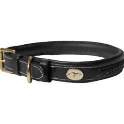 Hundehalsband Geflochten, Lederhalsband