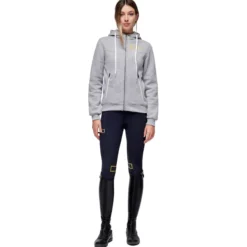 Jacke Damen Cotton Hooded Zip HW22, Sweatjacke