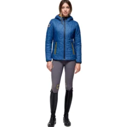 Jacke Damen Nylon Hooded HW22, Pufferjacke