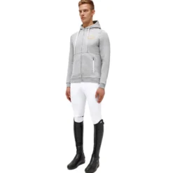 Jacke Herren Cotton Hooded Zip HW22, Sweatjacke