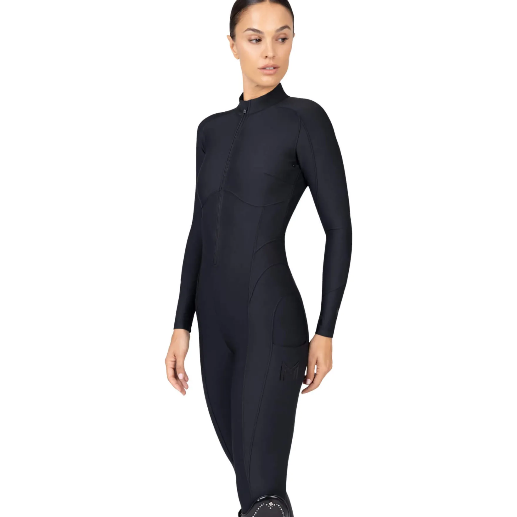 Jumpsuit Damen Femme, Reitjumpsuit, Vollbesatz, Full-Grip, langarm