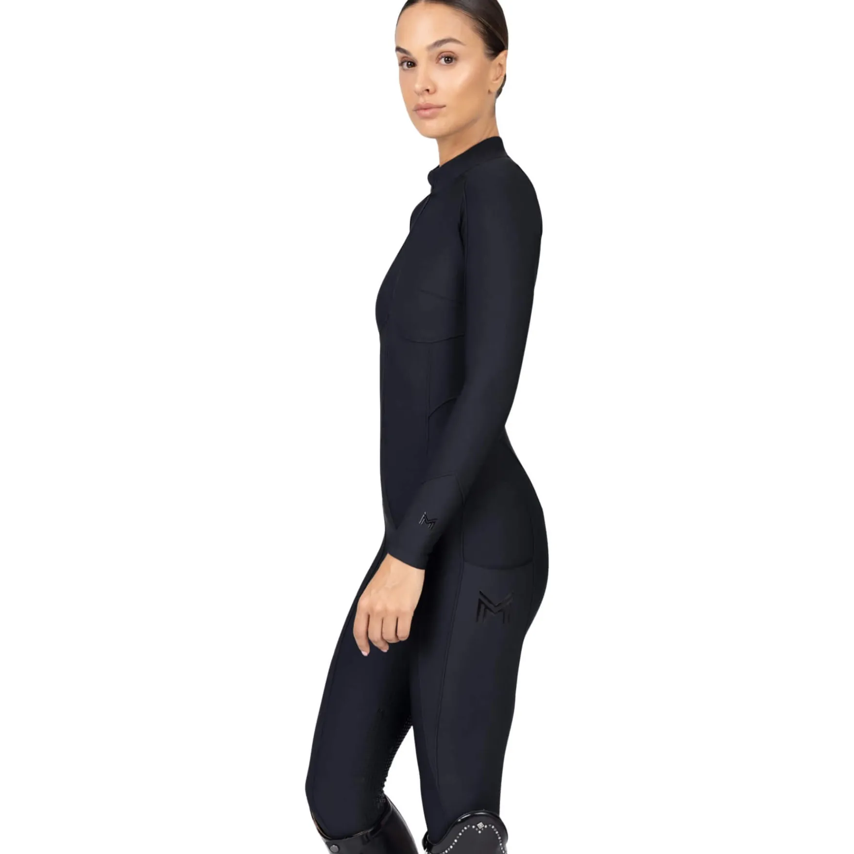 Jumpsuit Damen Femme, Reitjumpsuit, Vollbesatz, Full-Grip, langarm
