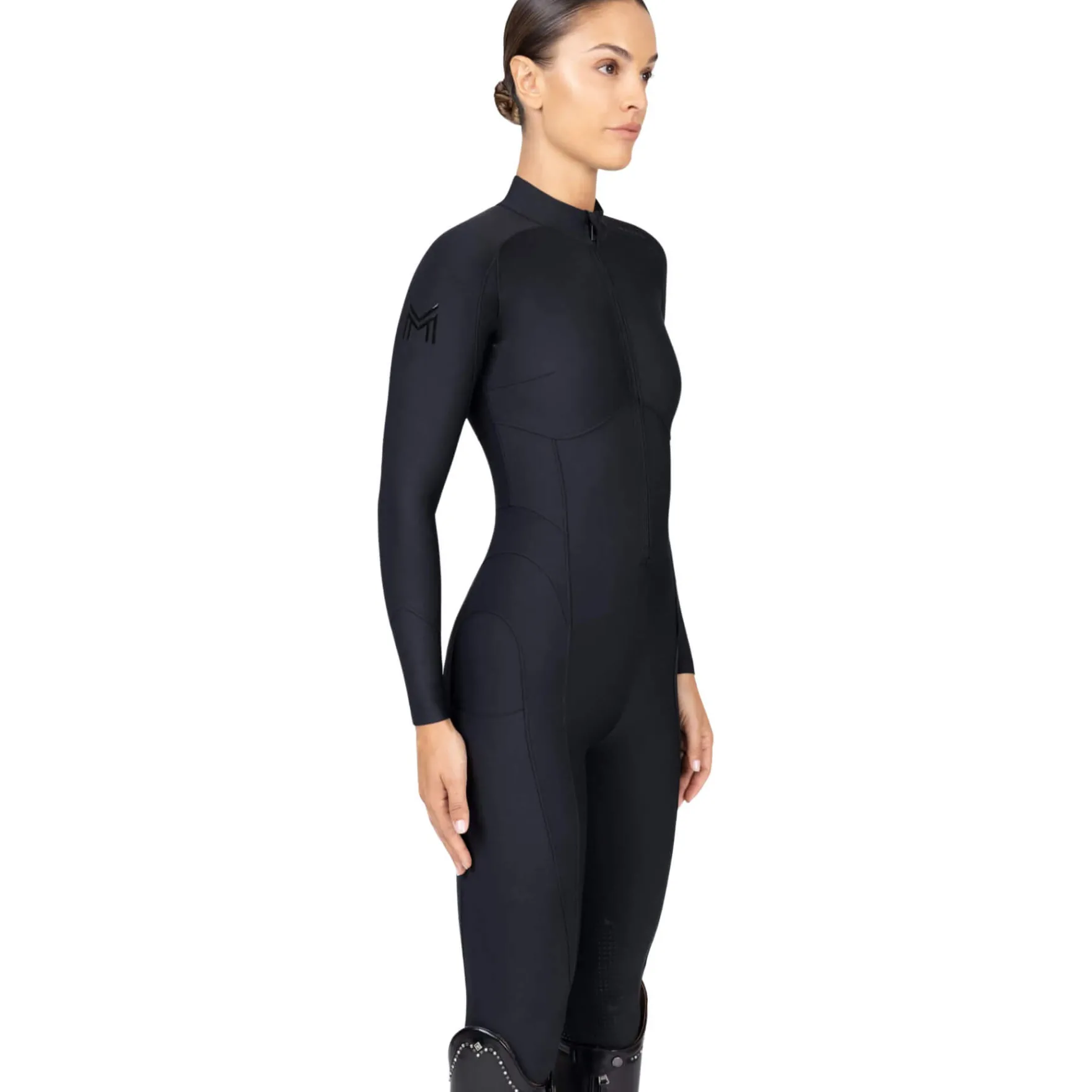 Jumpsuit Damen Femme, Reitjumpsuit, Vollbesatz, Full-Grip, langarm