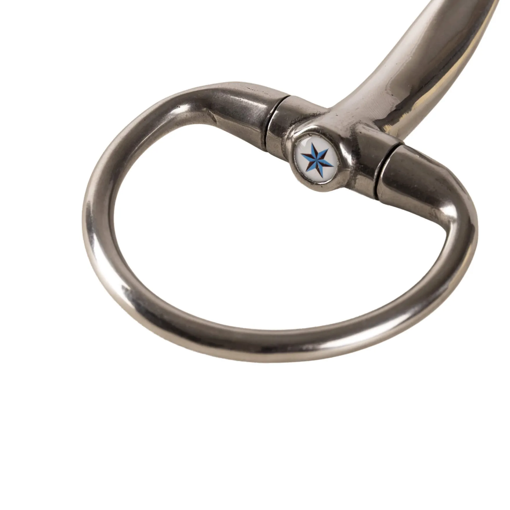 Olivenkopftrense Stainless Steel, einfach gebrochen, Olivenkopfgebiss