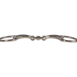 Olivenkopftrense Stainless Steel, doppelt gebrochen, Olivenkopfgebiss