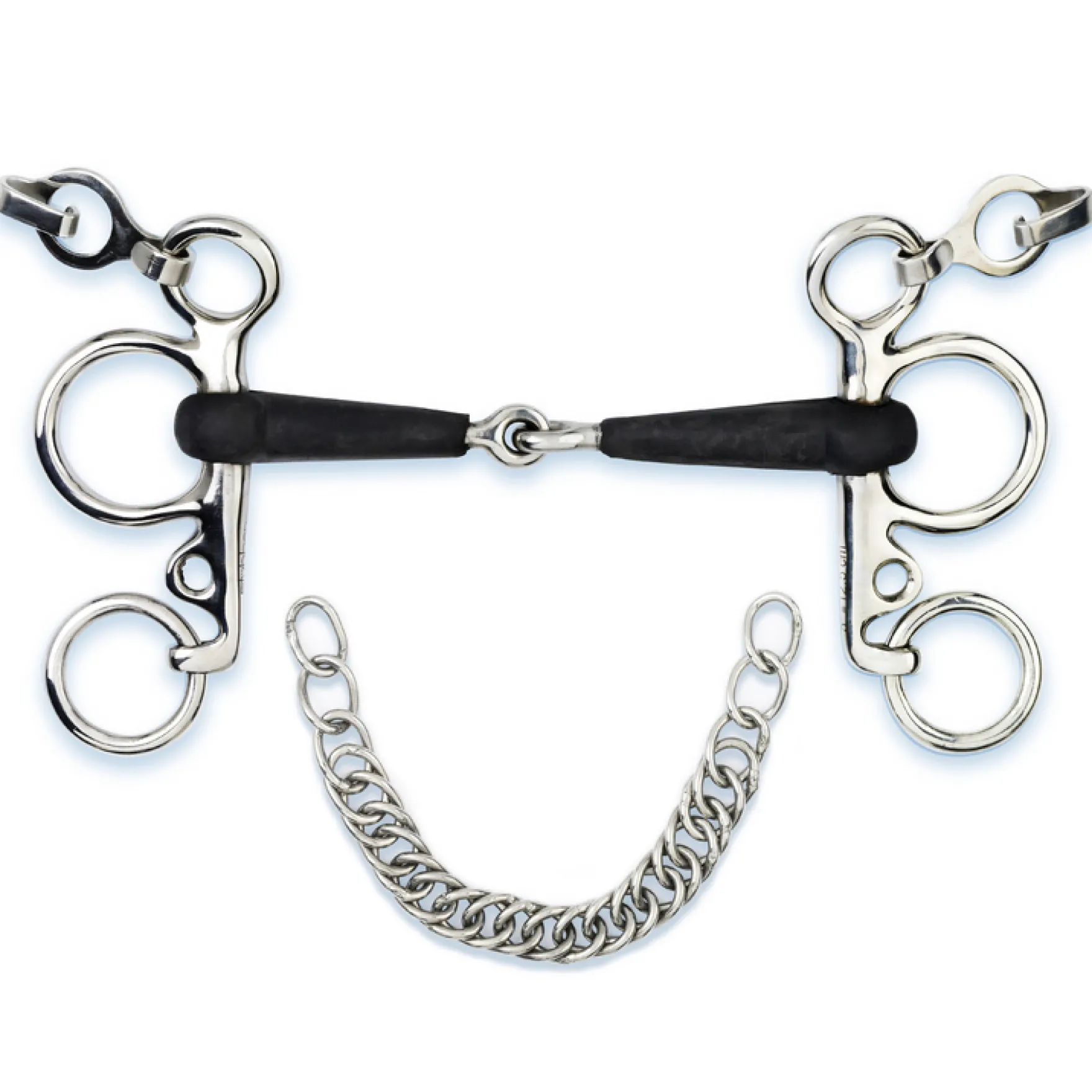 Pelham, gummiert, einfach gebrochen