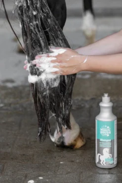 Pferdeshampoo, mit Weizenproteinen