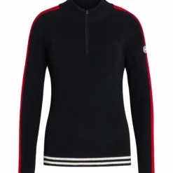 Pullover Damen Carol 1/4 Zip HW25, Sweatshirt, Strickpullover