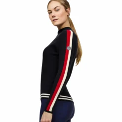 Pullover Damen Carol 1/4 Zip HW25, Sweatshirt, Strickpullover