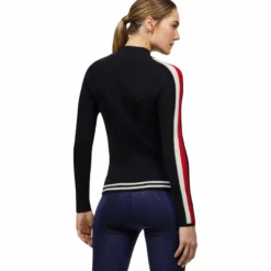 Pullover Damen Carol 1/4 Zip HW25, Sweatshirt, Strickpullover