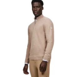 Pullover Herren Oakfield 1/4 Zip HW25, Sweatshirt, Kaschmir-Merino-Wolle