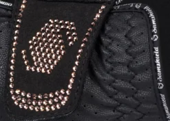 Reithandschuhe V-Skin Swarovski Rosegold, Kunstleder, Glitzer