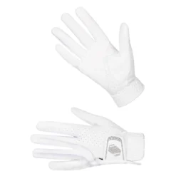 Reithandschuhe V-Skin Swarovski Ton-in-Ton, Kunstleder, Glitzer