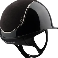 Reithelm Classic 2.0 SG, Top Alct Blk, Trim Blk Chrm, Blason Crystal Fabric Metal Eclipse