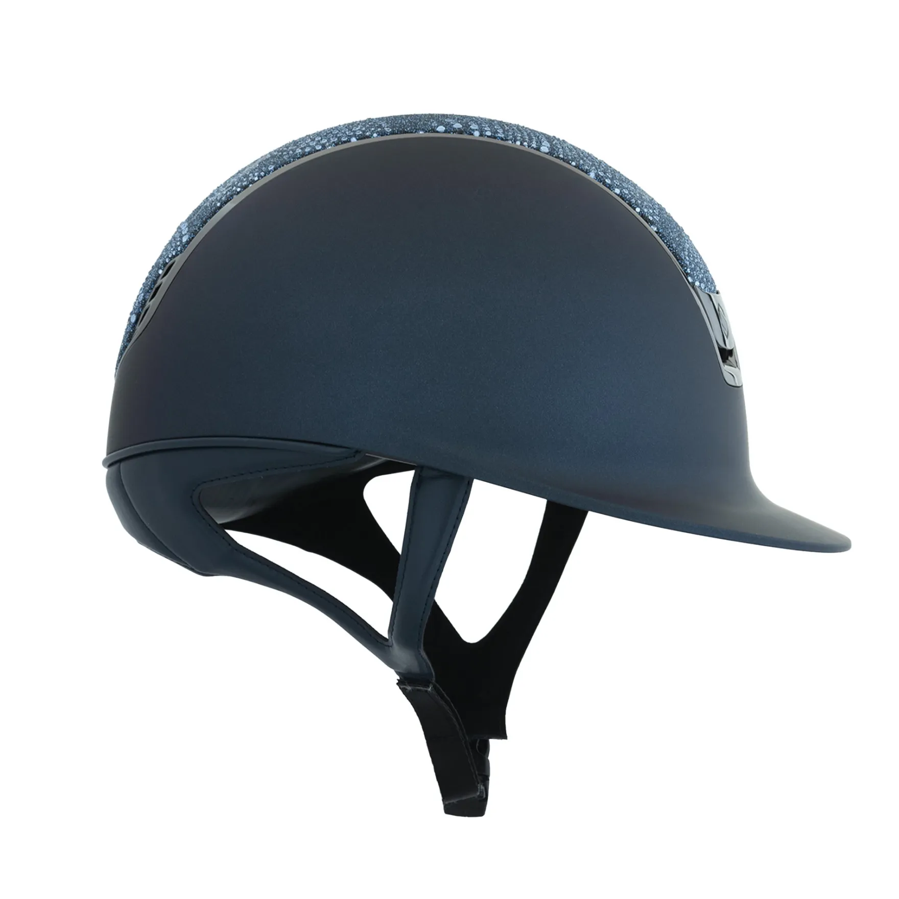 Reithelm Classic 2.0 Shadowmatt, Top Crystal Intarsia, Trim + Blason Black Chrome