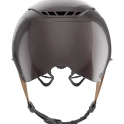 Reithelm Signiture Airluxe Pure Long Visor mit Hellbraunen Kinnriemen