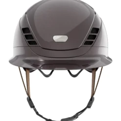 Reithelm Signiture Airluxe Pure Long Visor mit Hellbraunen Kinnriemen