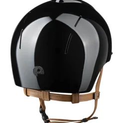 Reithelm Smart NOVA Metal Polish Star mit Beigen Kinnriemen