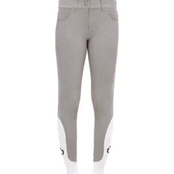 Reithose Damen American Breeches, High Waist, Kniebesatz, Knee-Grip