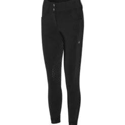Reithose Damen Athl High Waist Breeches, Vollbesatz, Full-Grip