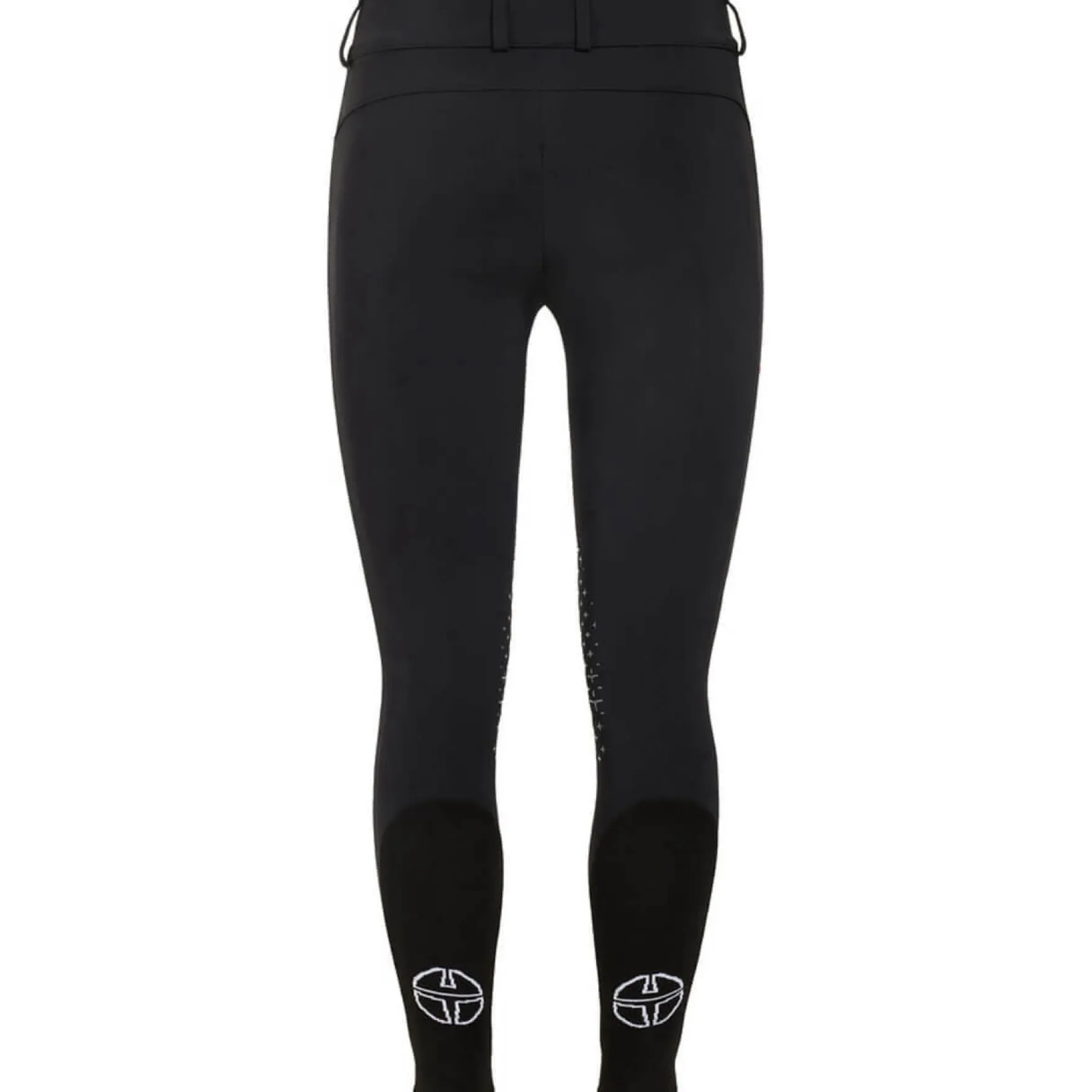 Reithose Damen Athl High Waist Breeches, Kniebesatz, Knee-Grip